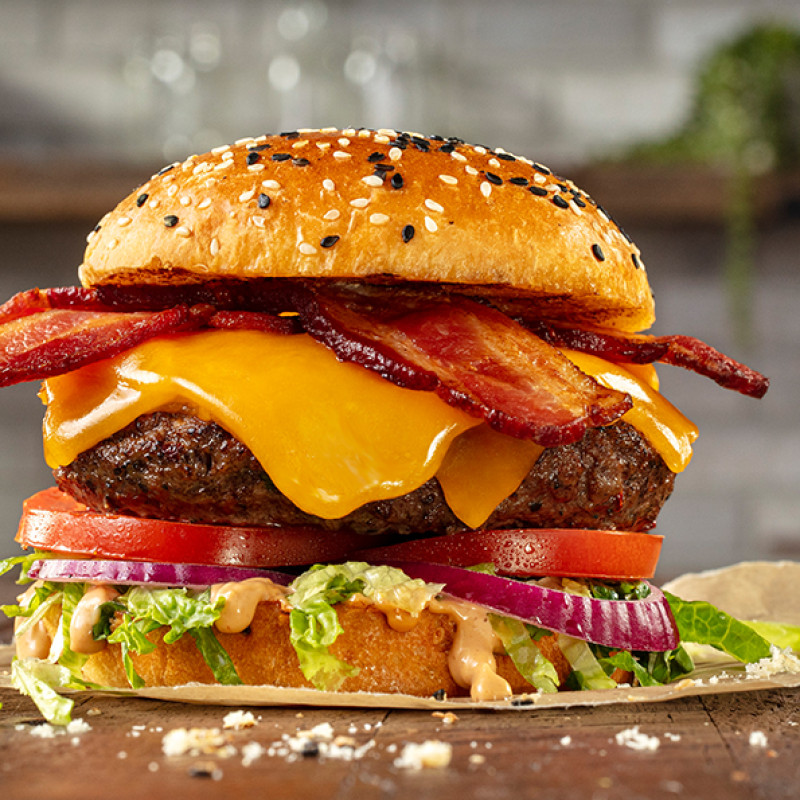Bacon Cheeseburger de pollo
