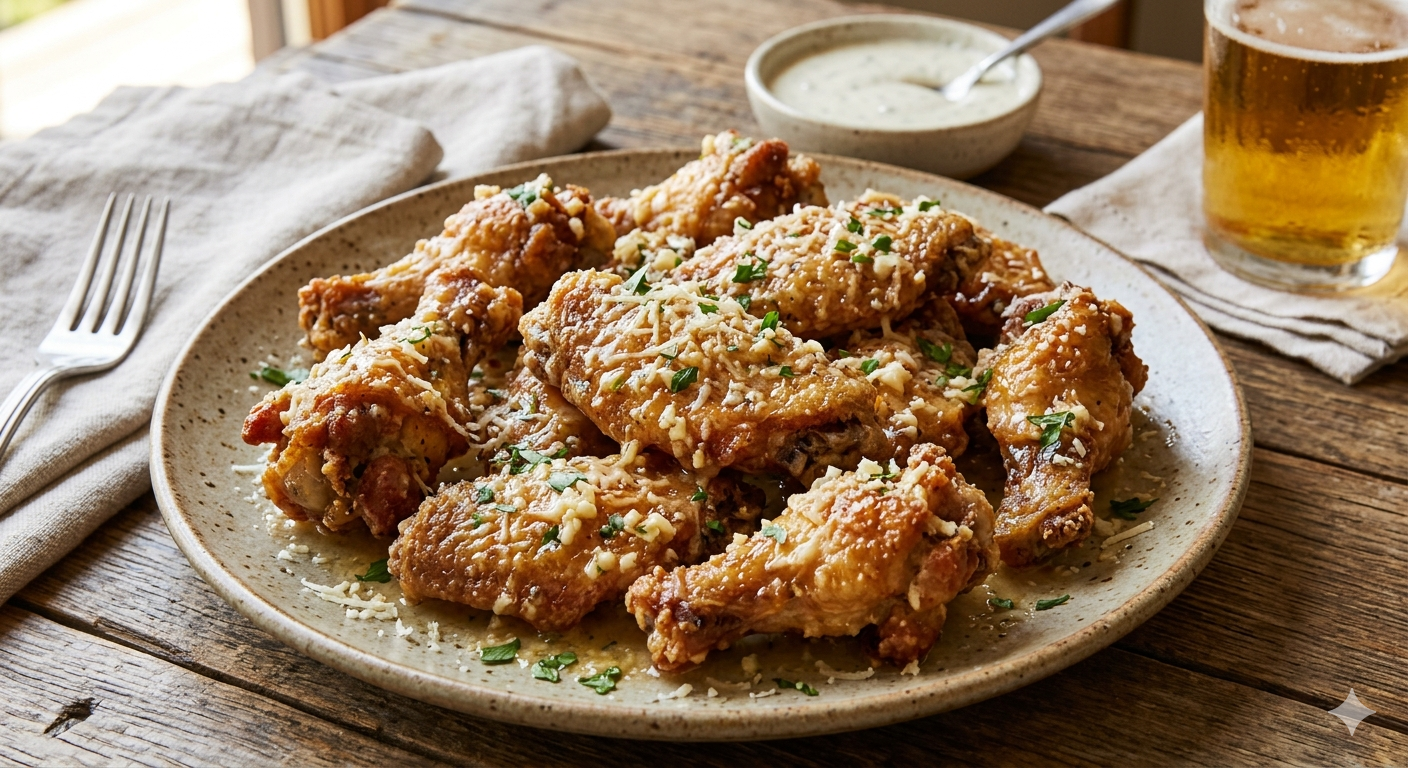 Wings Ajo Parmesano